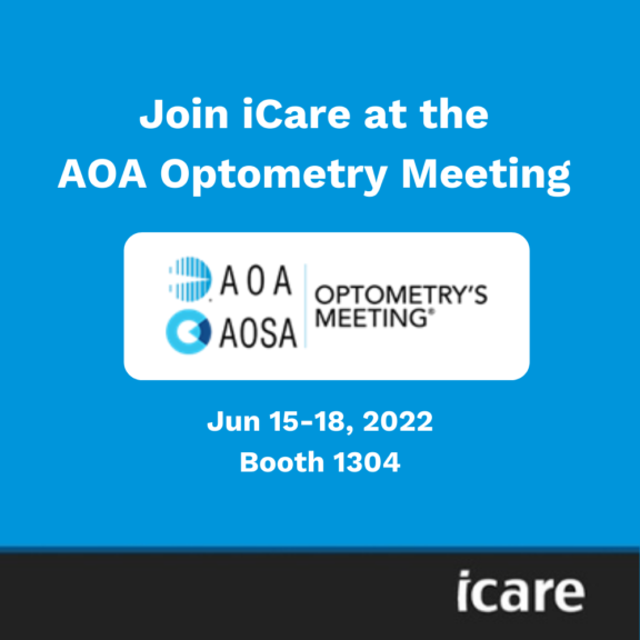 Join iCare At The 2022 AOA Optometry Meeting iCare Booth 1304