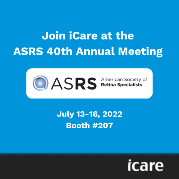 Join iCare at the 2022 ASRS Annual Meeting iCare Booth 207